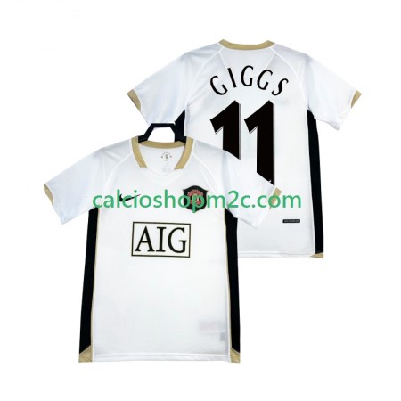Manchester United GIGGS 11 Retro Maglia Trasferta 2006/2007 Manica Corta